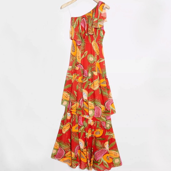 Anthropologie Farm Rio Papayas Maxi Dress - Picture 2 of 10